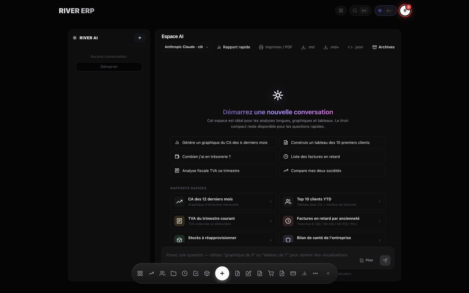 RIVER ERP AI assistant